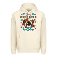 Sandshell life is better with a bulldog Premium Hoodie - Jasminsmagicworld
