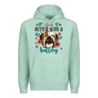 Seafoam life is better with a bulldog Premium Hoodie - Jasminsmagicworld