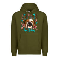 Army Green life is better with a bulldog Premium Hoodie - Jasminsmagicworld