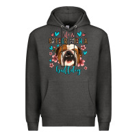 Charcoal Heather life is better with a bulldog Premium Hoodie - Jasminsmagicworld