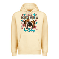 Pina Colada life is better with a bulldog Premium Hoodie - Jasminsmagicworld