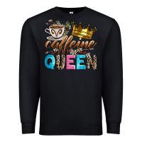 Black caffeine queen Premium Sweatshirt - Zillion Design Studio