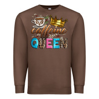 Chestnut caffeine queen Premium Sweatshirt - Zillion Design Studio