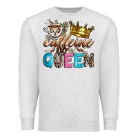 Oatmeal Heather caffeine queen Premium Sweatshirt - Zillion Design Studio