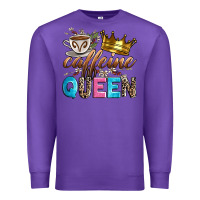 Purple caffeine queen Premium Sweatshirt - Zillion Design Studio