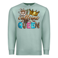 Seafoam caffeine queen Premium Sweatshirt - Zillion Design Studio