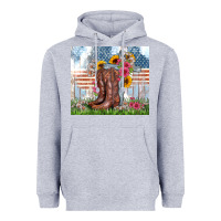 Heather Grey christian western Heavyweight Hoodie - Zillion Design Studio