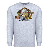 Heather Grey christmas oh holly night Premium Sweatshirt - RanaPortraitStore