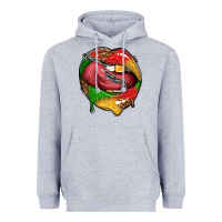 Heather Grey juneteenth day lips Heavyweight Hoodie - texasbilliewilder