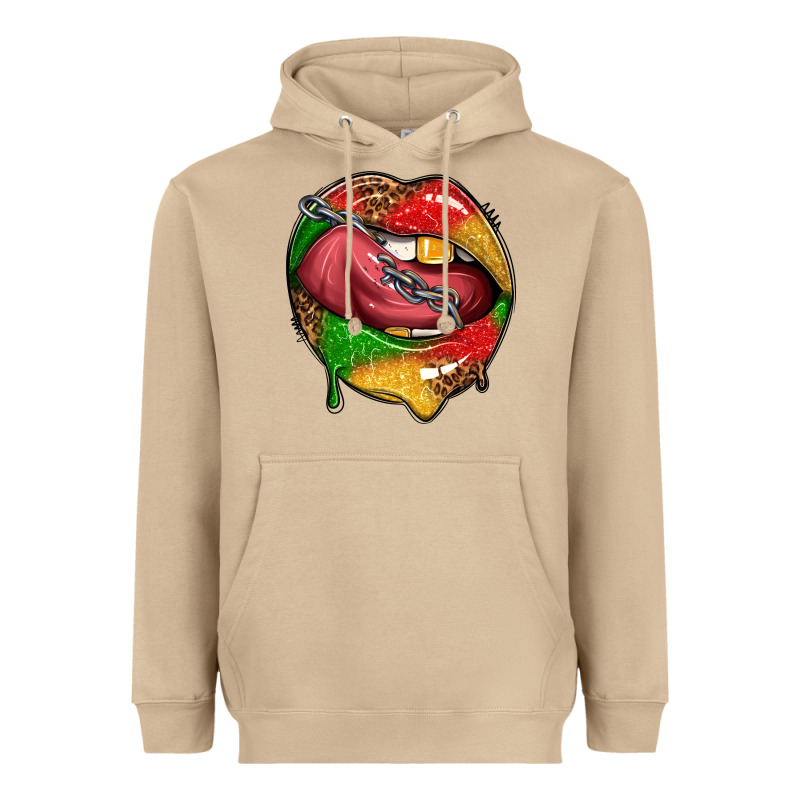 Juneteenth Day Lips Heavyweight Hoodie by texasbilliewilder | Teevron