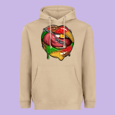 Heavyweight Hoodie juneteenth day lips