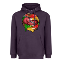 Plum juneteenth day lips Heavyweight Hoodie - texasbilliewilder