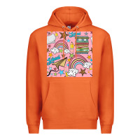Carrot school with rainbow seamless pattern Premium Hoodie - BundleAndBundleShop