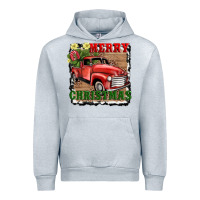Heather Grey merry christmas with truck Urban Hoodie - AdoDesignShop