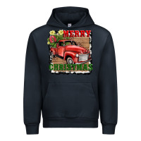 Navy merry christmas with truck Urban Hoodie - AdoDesignShop