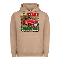 Pigment Burro merry christmas with truck Urban Hoodie - AdoDesignShop