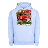 Pigment Grape Ice merry christmas with truck Urban Hoodie - AdoDesignShop