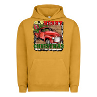 Pigment Peanut Butter merry christmas with truck Urban Hoodie - AdoDesignShop