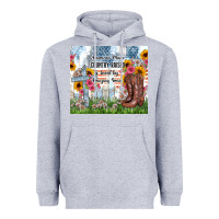Heather Grey christian western american made country raised Heavyweight Hoodie - Zillion Design Studio