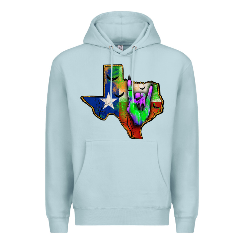 Texas Map Halloween Premium Hoodie by JahusDesignShop | Teevron