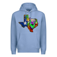 Colony Blue texas map halloween Premium Hoodie - JahusDesignShop