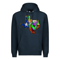 Navy texas map halloween Premium Hoodie - JahusDesignShop