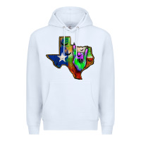 White texas map halloween Premium Hoodie - JahusDesignShop