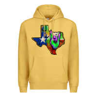 Antique Gold texas map halloween Premium Hoodie - JahusDesignShop