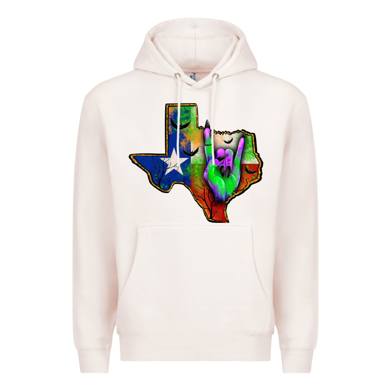 Texas Map Halloween Premium Hoodie by JahusDesignShop | Teevron