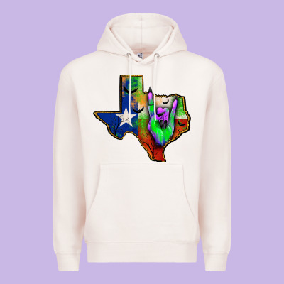 Texas Map Halloween Premium Hoodie Designed By Jahusdesignshop