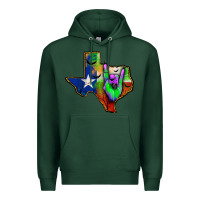 Sports Green texas map halloween Premium Hoodie - JahusDesignShop
