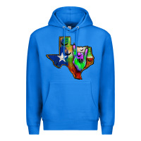 True Royal texas map halloween Premium Hoodie - JahusDesignShop