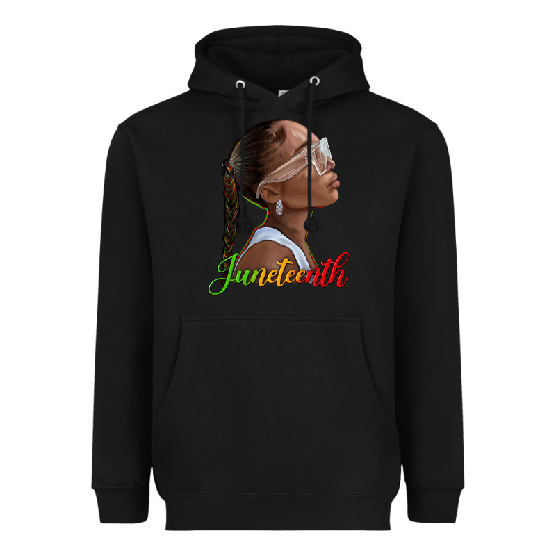 Juneteenth Black Woman Heavyweight Hoodie by texasbilliewilder | Teevron