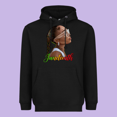 Heavyweight Hoodie juneteenth black woman
