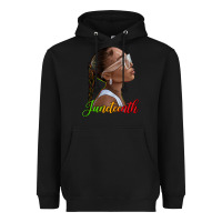 Black juneteenth black woman Heavyweight Hoodie - texasbilliewilder