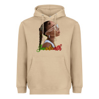 Mushroom juneteenth black woman Heavyweight Hoodie - texasbilliewilder