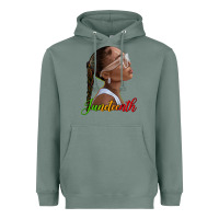 Sage juneteenth black woman Heavyweight Hoodie - texasbilliewilder