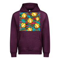 Mauve Wine softball Urban Hoodie - Artiststas