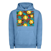 Pigment Pebble Blue softball Urban Hoodie - Artiststas