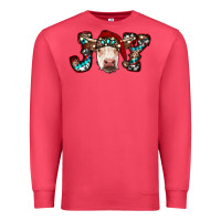 Cardinal christmas joy cow Premium Sweatshirt - RanaPortraitStore