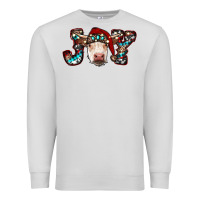 Dove Grey christmas joy cow Premium Sweatshirt - RanaPortraitStore