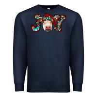 Navy christmas joy cow Premium Sweatshirt - RanaPortraitStore