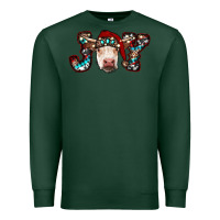 Sports Green christmas joy cow Premium Sweatshirt - RanaPortraitStore