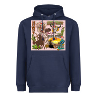 Navy wild west western Heavyweight Hoodie - Zillion Design Studio