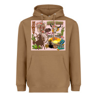Toasted Coconut wild west western Heavyweight Hoodie - Zillion Design Studio