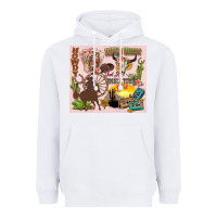 White wild west western Heavyweight Hoodie - Zillion Design Studio