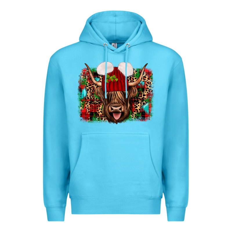 Highland Cow Christmas Premium Hoodie by JahusDesignShop | Teevron