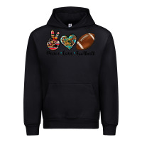 Black peace love football Urban Hoodie - Artiststas
