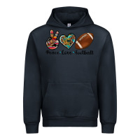 Navy peace love football Urban Hoodie - Artiststas