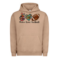 Pigment Burro peace love football Urban Hoodie - Artiststas